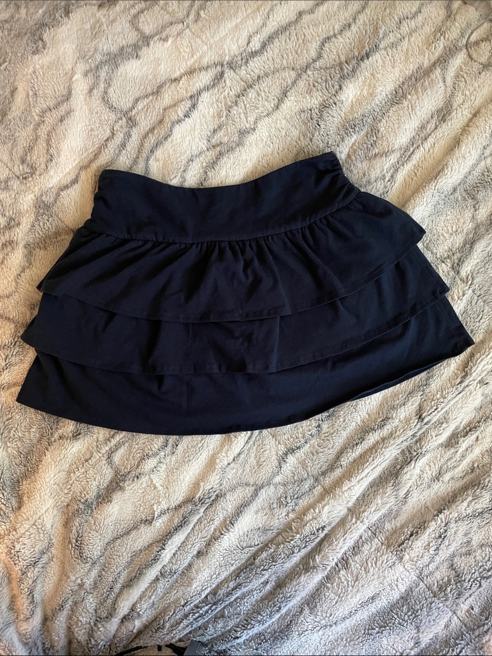 Tiered Ruffle Knit Mini Skort - Picture 5 of 5